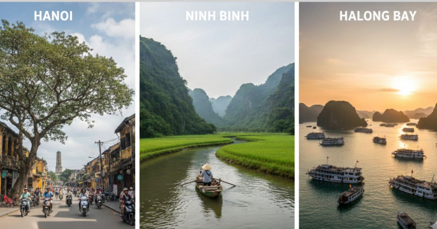 Hanoi, Ninh Binh, Halong au Vietnam